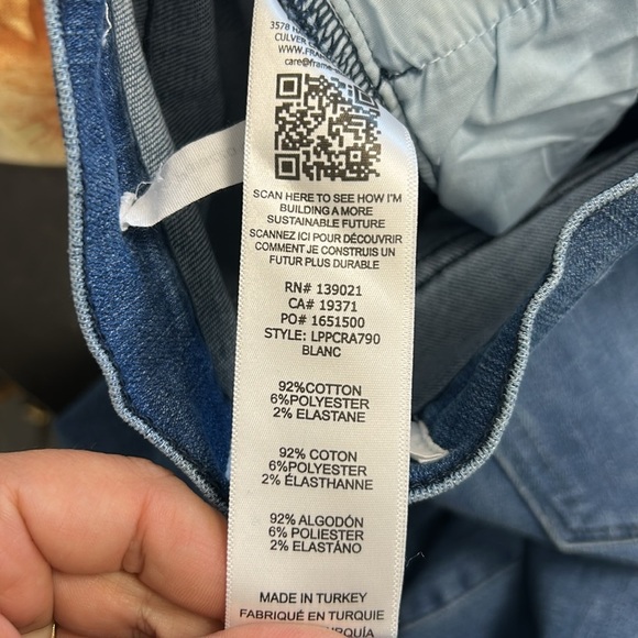 Frame Le Palazzo High-Rise Cropped Wide-Leg Jeans - Picture 7 of 7